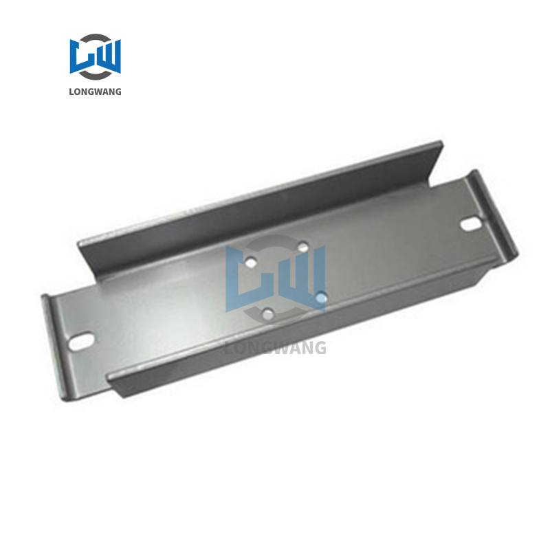 Press brake operator measuring sheet metal springback angle